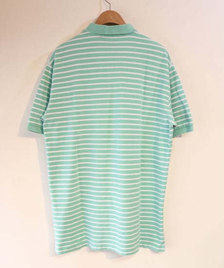 【古着】POLO RALPH LAUREN ポロシャツ ボーダー Green/White Size XL