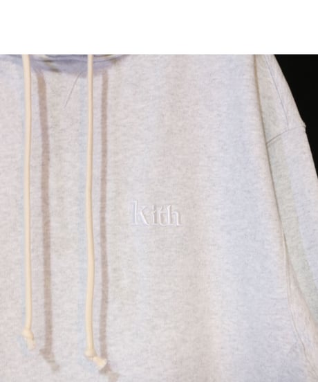 KITH WILLIAMS 3 HOODIE LIGHT HEATHER GREY Size XL