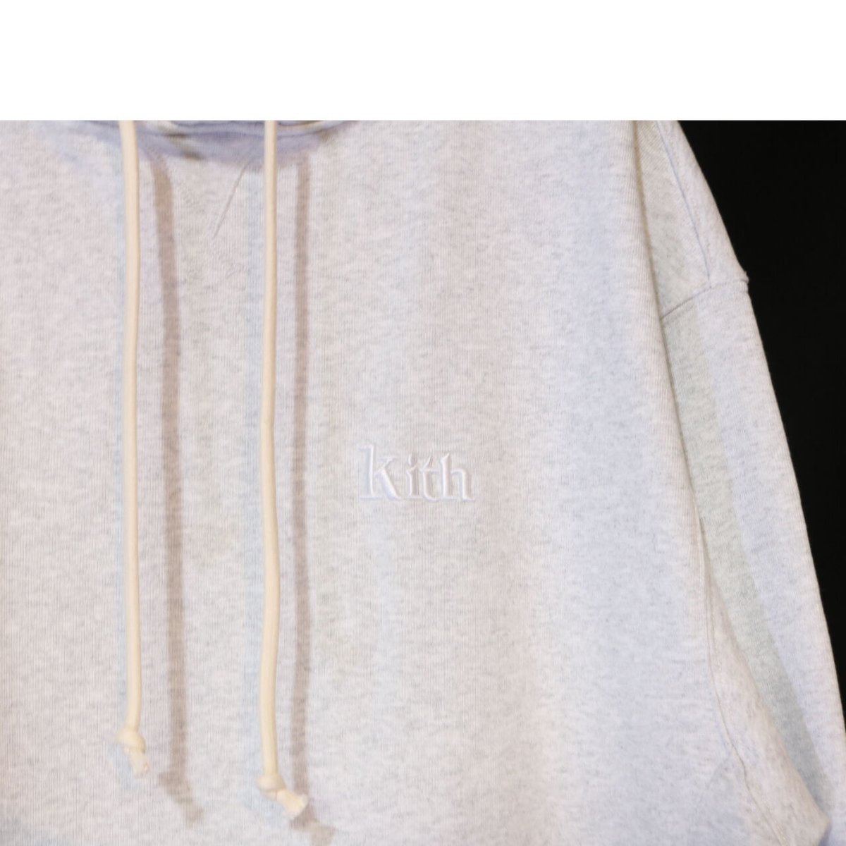 KITH WILLIAMS 3 HOODIE LIGHT HEATHER GREY Size  