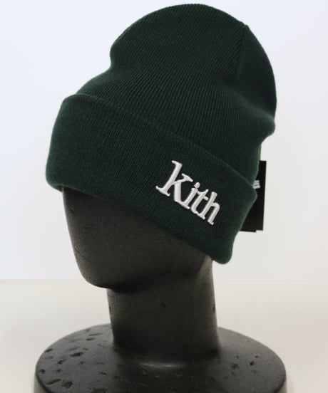 KITH Serif Beanie Green キス　ビーニー　ニット