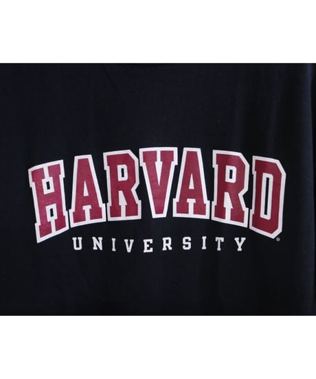 【古着】CHAMPION HARVARD UNIVERSITY T Black Size L