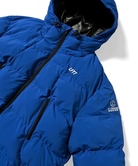LFYT X-TREAM LOGO PUFFER JACKET BLUE Size L