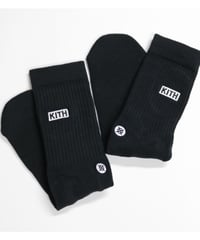 KITH CLASSIC LOGO STANCE SOX Black Size L (US 9-12 , JP 27-30cm)