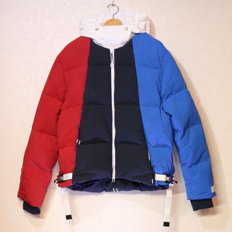 Kith Colorblocked Puffer Jacket Blue/Multi L Size