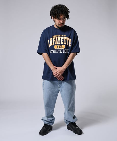 LFYT BIG SILHOUETTE LAFAYETTE PROPERTY COLLEGE TEE 半袖 Tシャツ Navy Size XXL