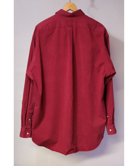 【古着】POLO RALPH LAUREN BD SHIRT Burgundy Size XL