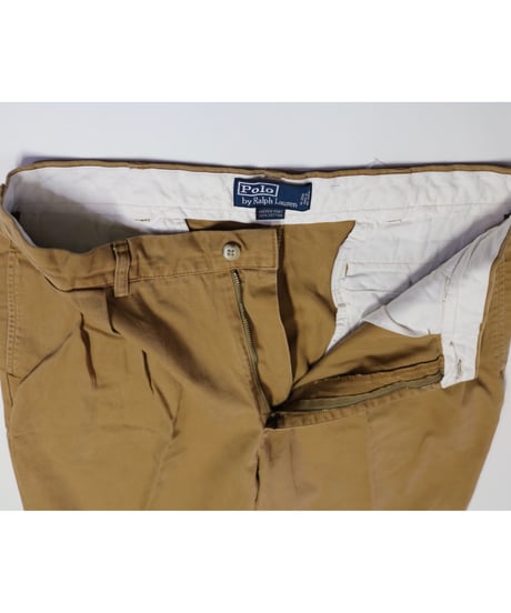 【古着】POLO RALPH  LAUREN CHINO PANTS Camel Brown Size W36/L32