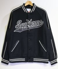SUPREME ｘ Playboy FW17 Wool Varsity Jacket Black L size