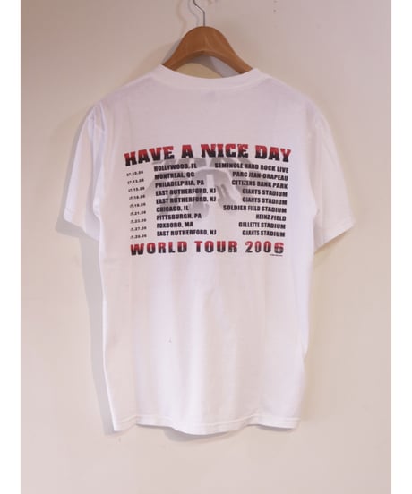【古着】BON JOVI 2006 TOUR Tee White Size M