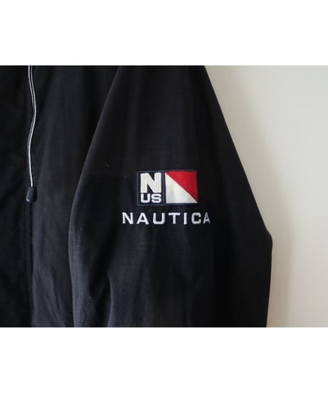【古着】NAUTICA NYLON JACKET Black/Yellow Size XL