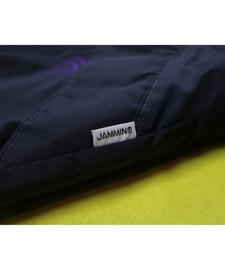 【古着】JAMMIN QUILTED NYLON JACKET  Purple/Green/Black Size L