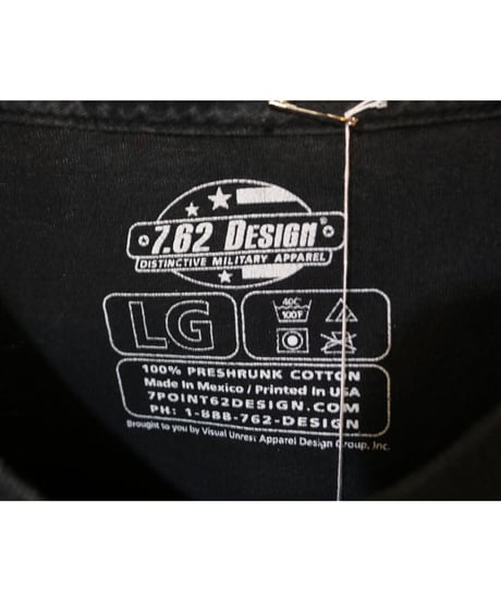 【古着】7.62 DESIGN MILITARY APPAREL SEABEES S/S TEE Black Size L