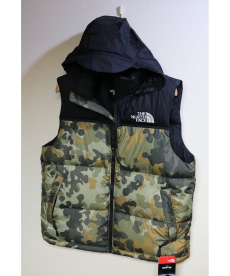 THE NORTH FACE "1996 RETRO NUPTSE VEST" Black / Camo Size US M / JP L