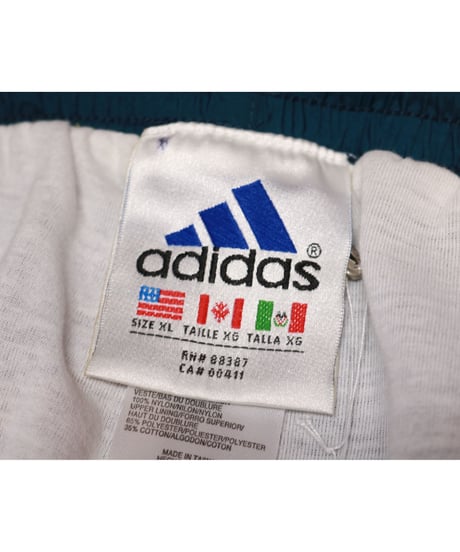 【古着】ADIDAS NYLON PANTS Green Size XL