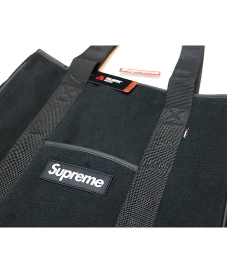 Supreme 2018 FW 18 AW Polartec tote bag Black シュプリーム ポーラテック トート バッグ ボックスロゴ