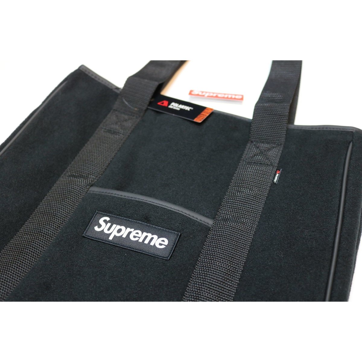 supreme polartec tote Black