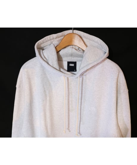 KITH WILLIAMS 3 HOODIE LIGHT HEATHER GREY Size XL