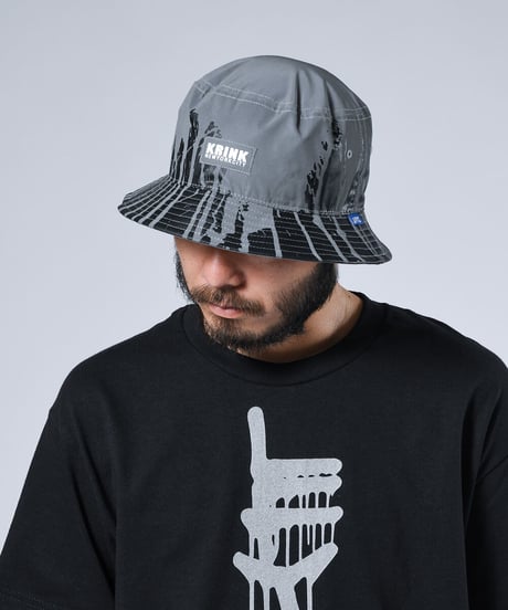 LFYT × KRINK エルエフワイティー × クリンク REFLECTOR DRIPPING BUCKET HAT バケットハット LS221418 BLACK ブラック