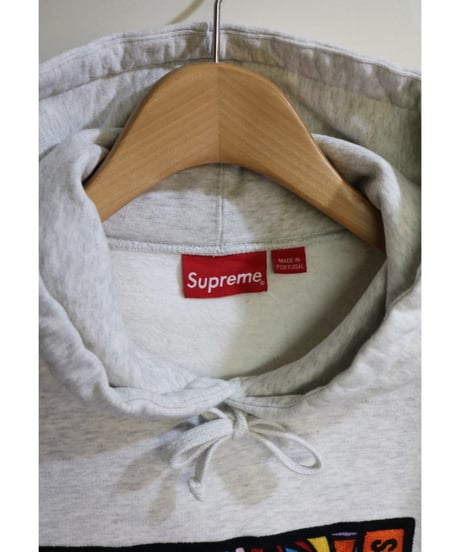 Supreme 18FW Chainstitch Hooded Sweatshirt Ash Grey L size