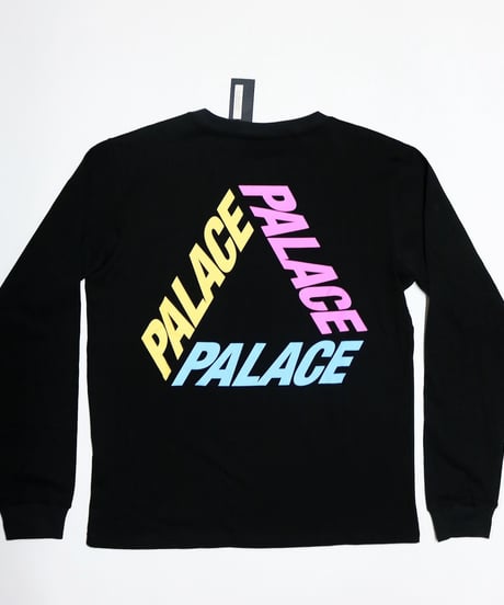 PALACE Skateboards P3 L/S Tee BLACK×MULTI