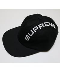 Supreme 2018FW Stripe 6 Panel Cap Black