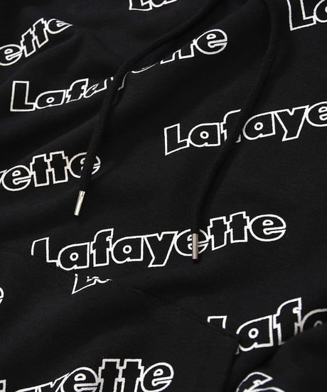 LFYT OUTLINE LOGO ALLOVER HOODED SWEATSHIRT BLACK