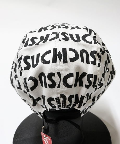 supreme 2017SS SUCK CAMP CAP WHITE