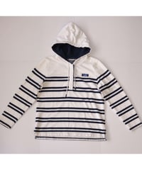 【古着】L.L. BEAN BORDER HOODIE White Size M