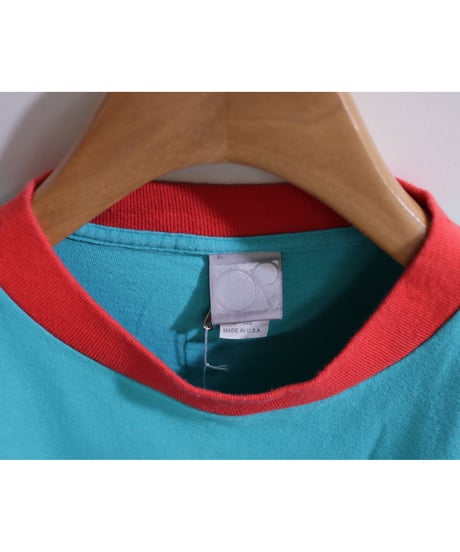 【古着】OCEAN PACIFIC 1992 T Mint/Purple/Orange Size L