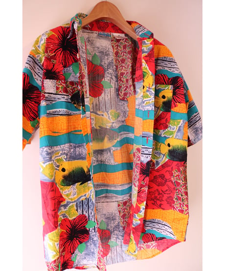 【古着】ISLAND LIFE CATALINA TROPICAL SHIRT Multi Size M