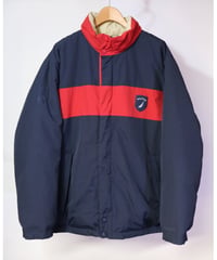 【古着】NAUTICA REVERSIBLE DOWN JACKET Navy/Red/Ivory Size XXL