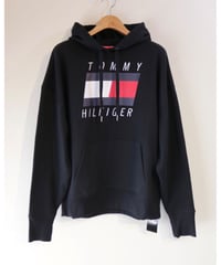 【古着】TOMMY HILFIGER SPORT HOODIE Black Size L