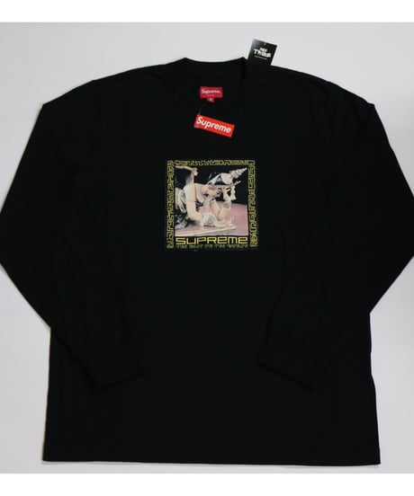 SUPREME シュプリーム　ブラック　ロンT  Mサイズ