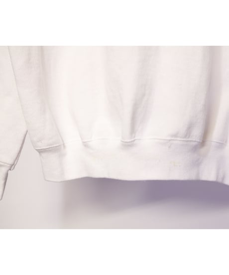 【古着】HANES PRINTED SWEAT White Size L