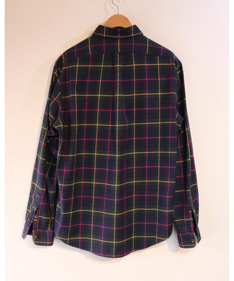 【古着】POLO RALPH LAUREN CHECK BD SHIRTS タータンチェック Navy Size L