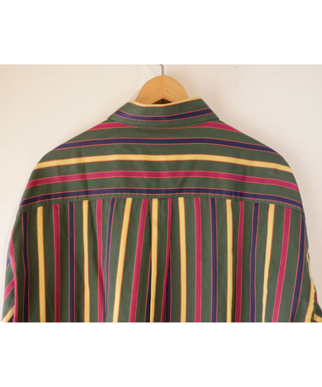 【古着】BURBERRY STRIPE LS SHIRTS Multi Size XL