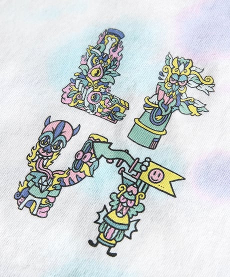 LFYT × FRITILLDEA エルエフワイティー × フリティルディア RAT RACE 半袖T タイダイ MULTI Size M