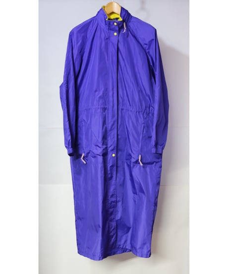 【古着】WOOLRICH WOMAN NYLON COAT Purple/Yellow Size M