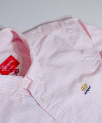 Supreme B.D Shirt Pink Stripe（M）