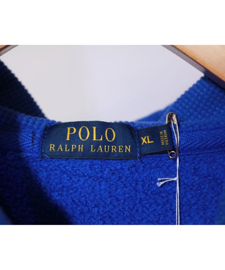 【古着】POLO RALPH LAUREN FULL ZIP HOODIE Blue Size XL
