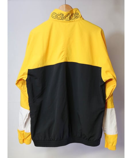 【古着】ADIDAS NYLON JACKET Yellow / Black Size M