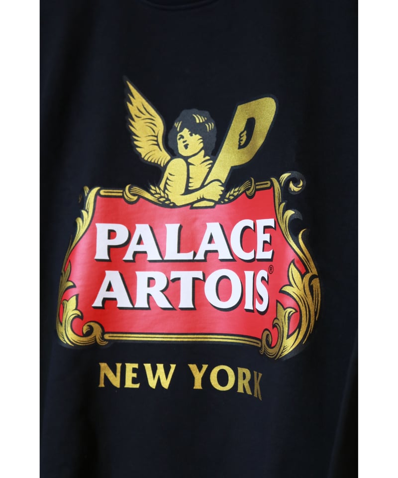 PALACE x STELLA ARTOIS SWEAT SOHO NEW YORK Blac