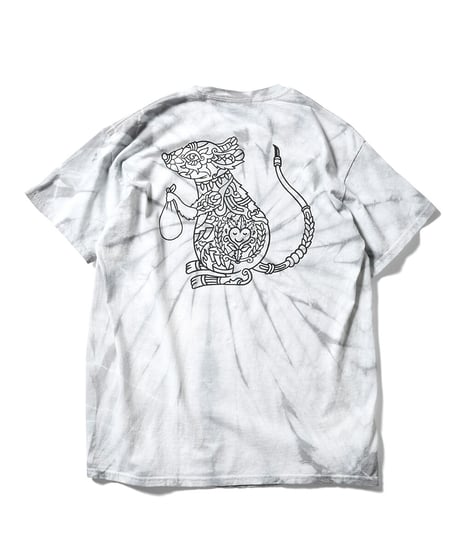 LFYT × FRITILLDEA エルエフワイティー × フリティルディア …AND KINDNESS TO ALL TIE DYED TEE 半袖T シルバー Size XXL