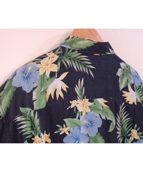 【古着】NAUTICA ALOHA SHIRT Navy Size L