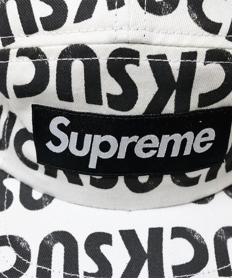 supreme 2017SS SUCK CAMP CAP WHITE