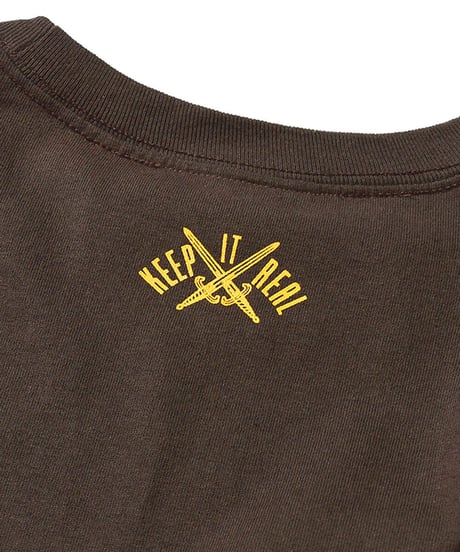 LAFAYETTE HYPNOTISE LOGO Tee BROWN
