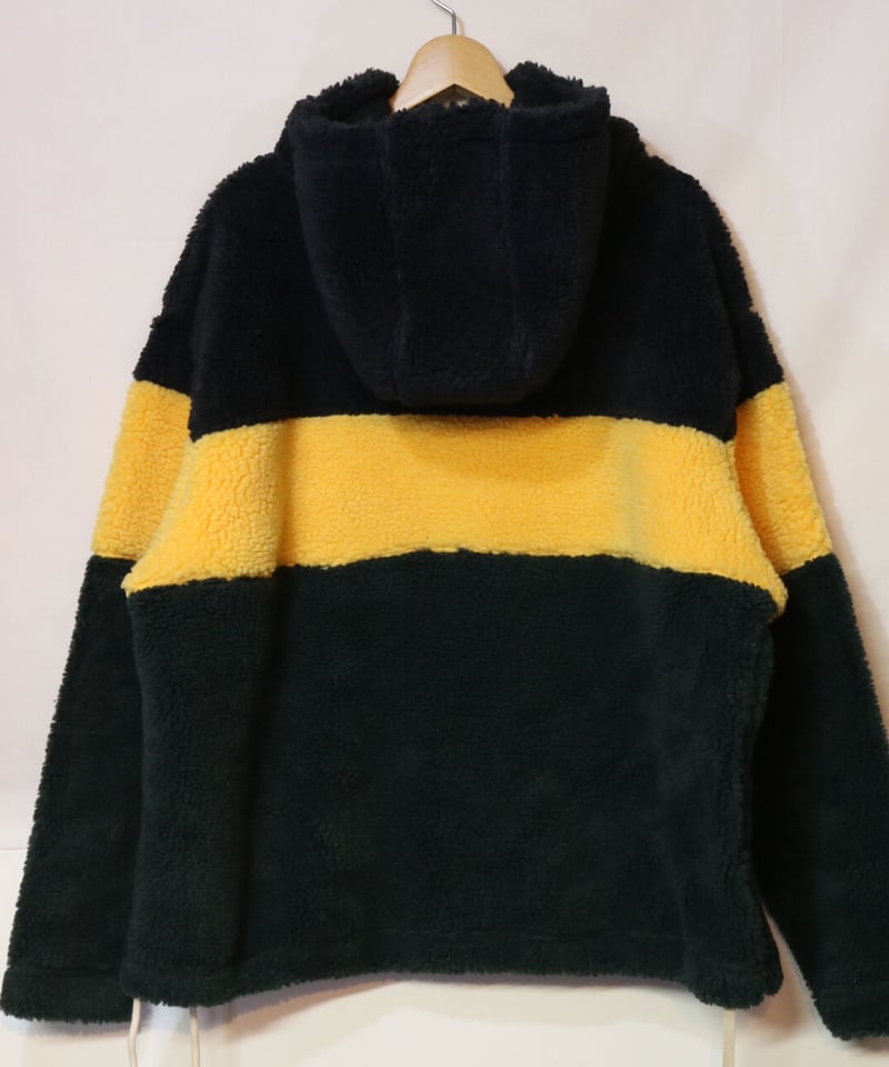 KITH SHERPA DOUBLE POCKET HOODIE SOLAR YELLOW S