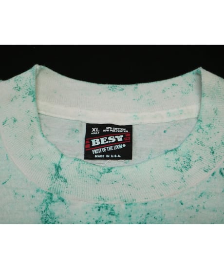 【古着】BEST T FOL ST PATRICK DAY 1995 Tee Green タイダイ Size XL