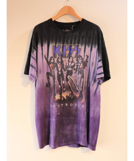 【古着】KISS Tee LIQUID BLUE Black / Purple Size XL