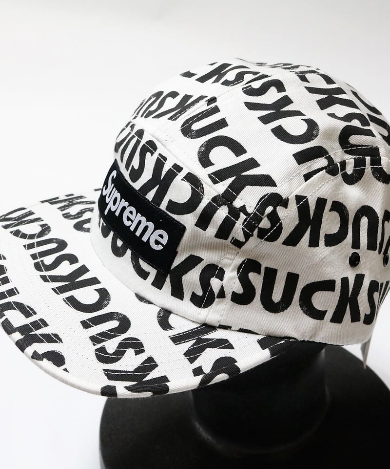 supreme 2017SS SUCK CAMP CAP WHITE | NEO TRIBE